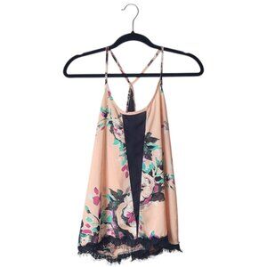 The Impeccable Pig Floral Fringe Tank Top